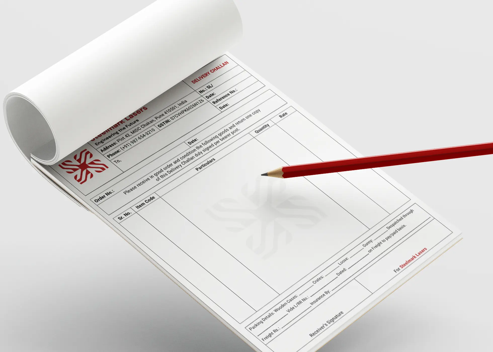 Steelmark Lasers | Bill Book